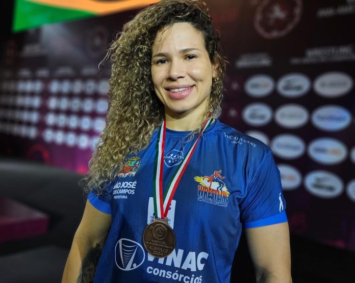 Laís Nunes fica com o bronze no Pré-Olímpico de Wrestling; Kamila Barbosa cai nas quartas