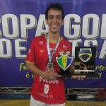 Marcos Carrijo, atleta do Vila Nova futsal em 2024 e 2025
