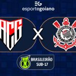 AO VIVO ATLÉTICO-GO X CORINTHIANS BRASILEIRO SUB-17 ARTE WILLIAN ROMMEL EG
