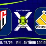 ATLÉTICO-GO X CRICIÚMA ARTE WILLIAN ROMMEL EG