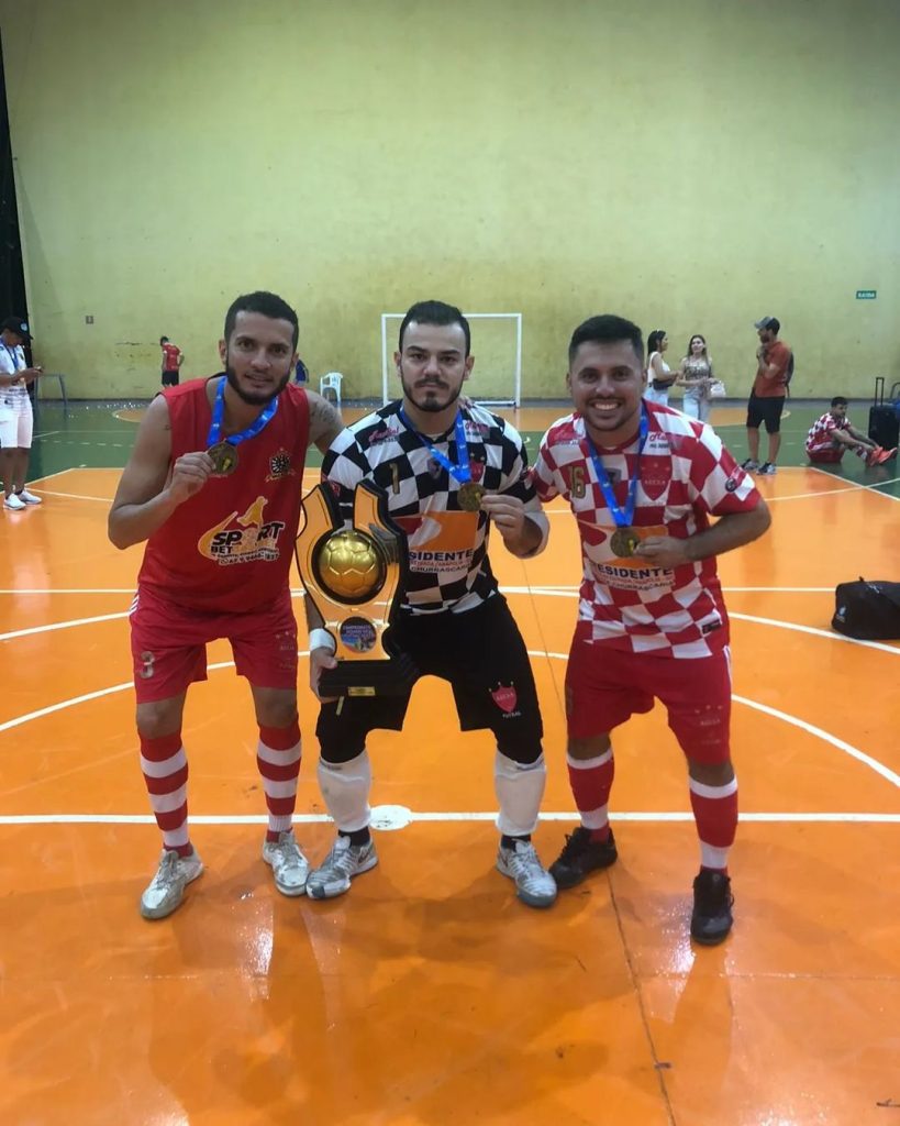 Super campeão pelo Corumbaíba, trio faturou taça também pelo Arena