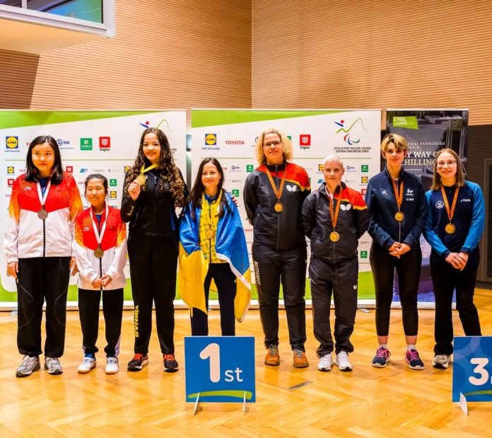 Lethicia Lacerda fica com o ouro nas duplas do ITTF Para Open de tênis de mesa, na Eslovênia