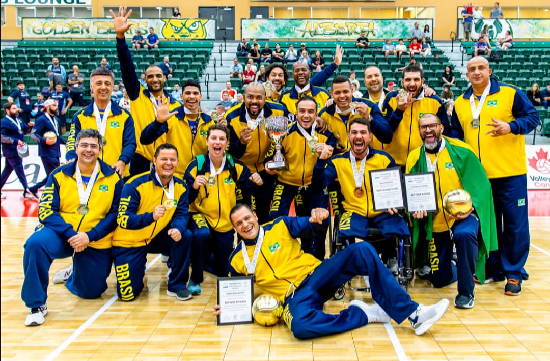Com goianos, Seleção Brasileira vence Pan-Americano de vôlei sentado e garante vaga nas Paralimpíadas