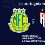 Mirassol x Atlético-GO Arte Willian Rommel