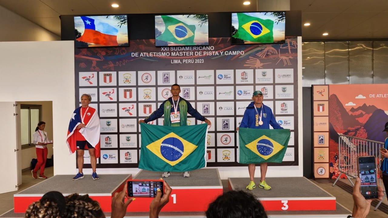 Dois atletas goianos brilham e levam medalhas no Sul-Americano de Atletismo Master