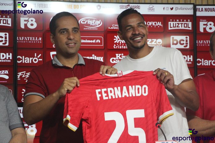 Fernando é regularizado no Vila Nova e deve estrear pelo time ainda neste mês