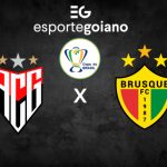 AO VIVO ATLÉTICO-GO X BRUSQUE COPA DO BRASIL ARTE WILLIAN ROMMEL EG