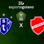 AO VIVO PAYSANDU X VILA NOVA FINAL COPA VERDE ARTE WILLIAN ROMMEL EG