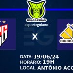 ATLÉTICO-GO X CRICIÚMA ARTE WILLIAN ROMMEL EG