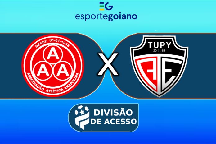 arte para a partida entre anapolina x tupy de jussara