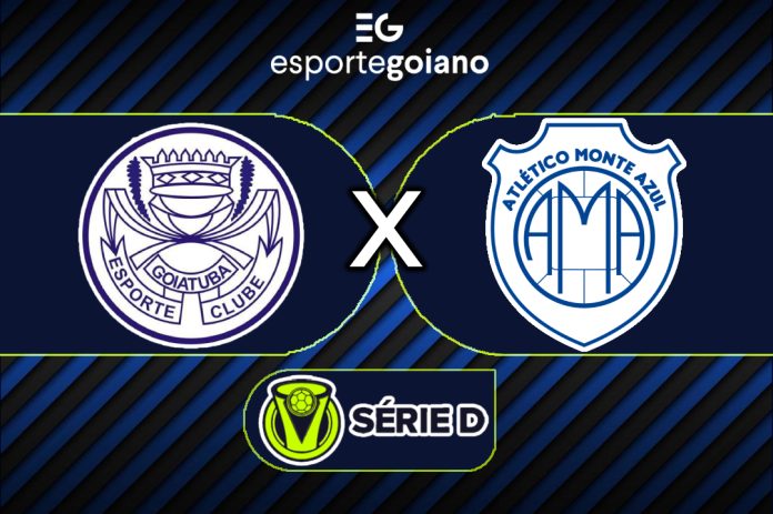 arte para a partida entre goiatuba x monte azul