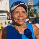 Cleiser Alves, campeão dos 42km masculino na 2ª Maratona Internacional de Goiânia, em 2025