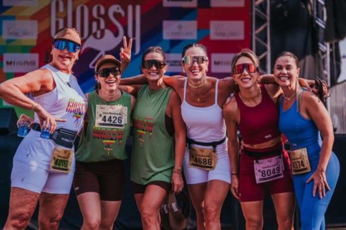 foto da corrida glossy, exclusiva para mulheres