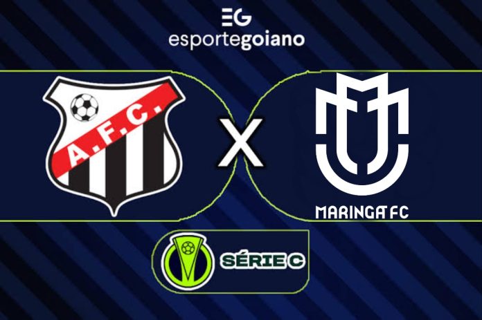 arte da partida entre anápolis x maringá pela série c