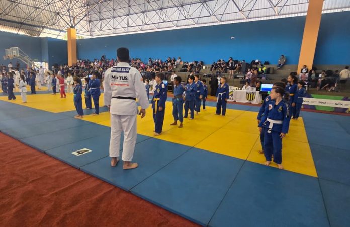 foto da 3ª etapa do Campeonato Goiano de Judô, realizado em Jataí, casa da Wider Santos