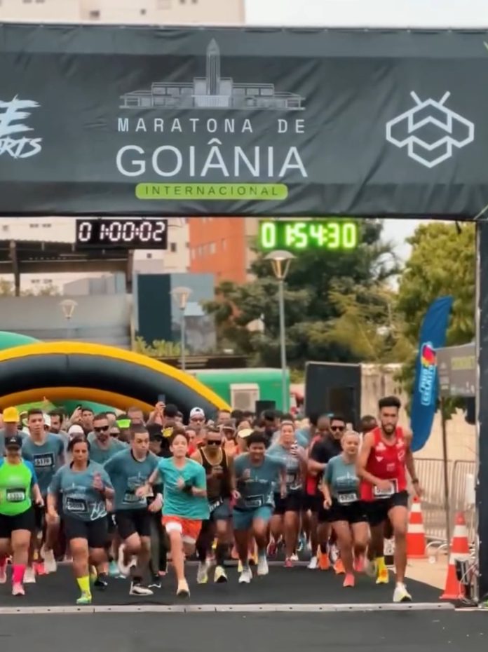 foto da primeira edição da maratona internacional de goiânia