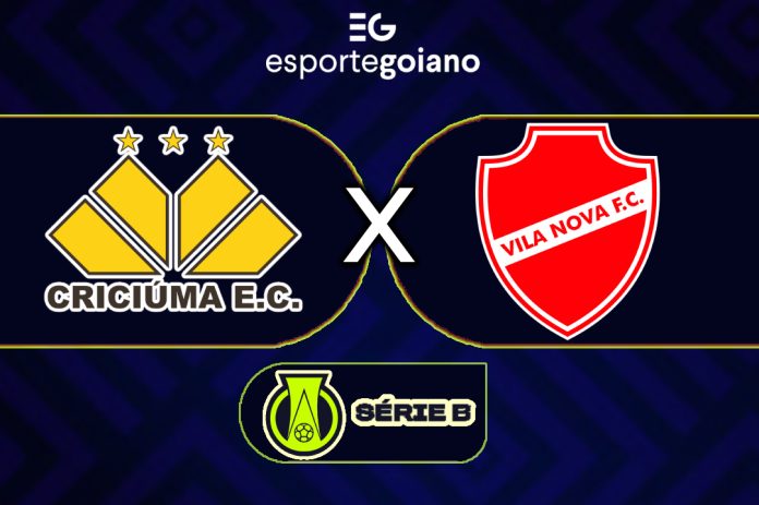 arte para a partida entre criciúma x vila nova