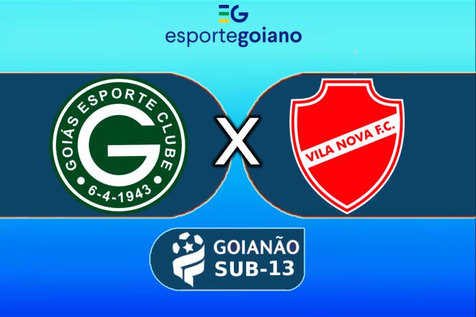 arte para a partida entre goiás x vila nova pelo goianão sub-13