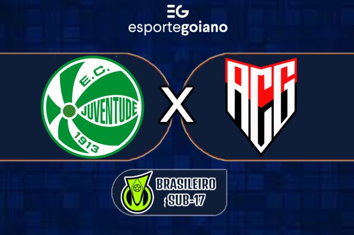 arte para a partida entre juventude x atlético-go pelo brasileirão sub-17