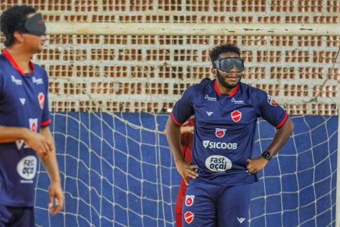 foto de jogadores do futebol de cegos do vila nova futebol clube