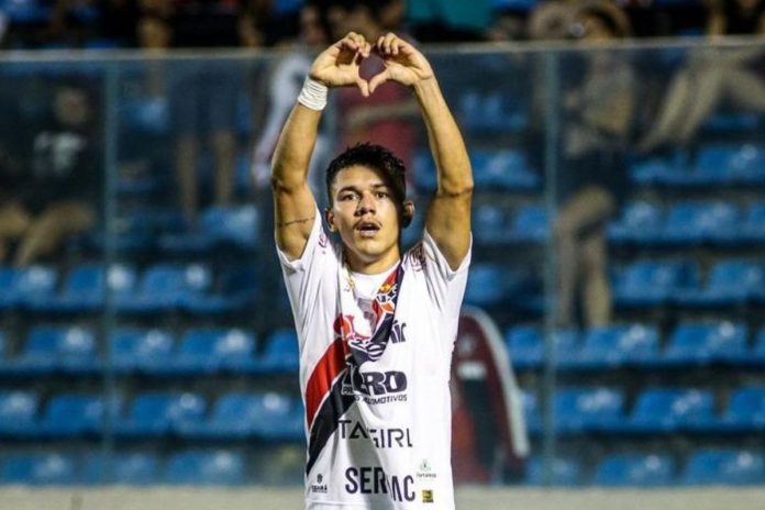 foto do atacante davi torres, reforço da anapolina na divisão de acesso