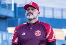 Tanajura elogia sistema defensivo da Anapolina após segundo jogo-treino sem sofrer gols foto do treinador flávio tanajura da anapolina