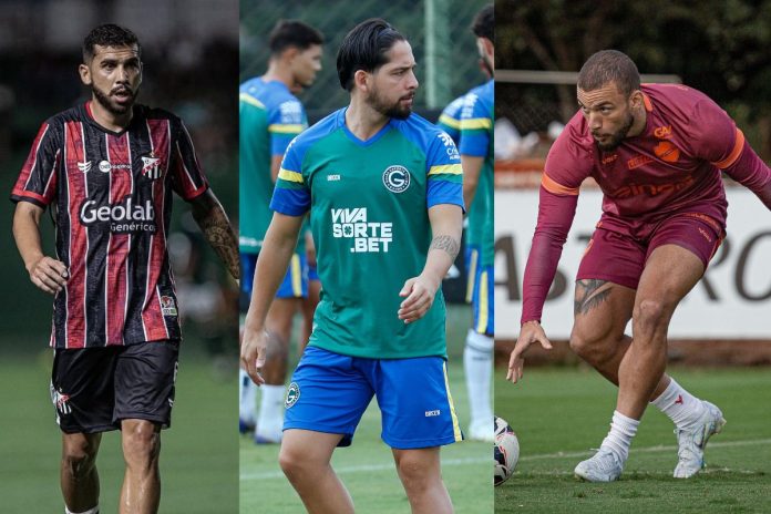 foto dos atletas paulinho, martin benítez e andré luís