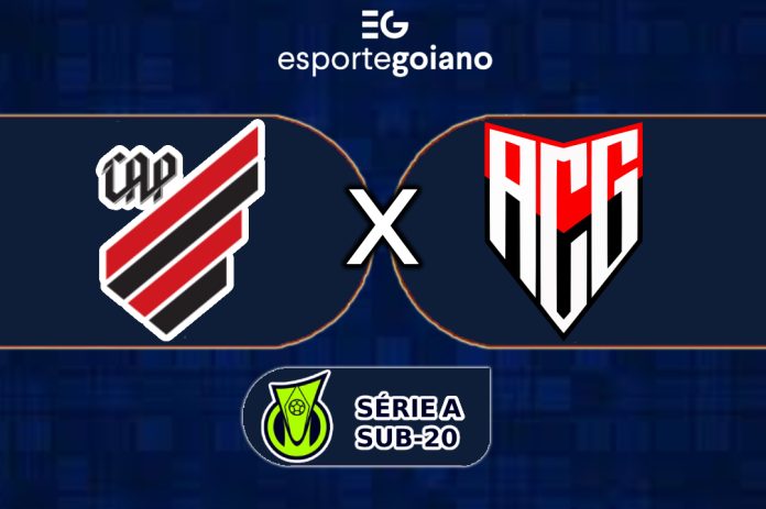 arte para a partida entre athletico-pr x atletico-go pelo sub-20
