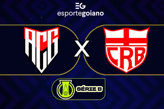 arte para a partida entre atlético-go x crb pela série b