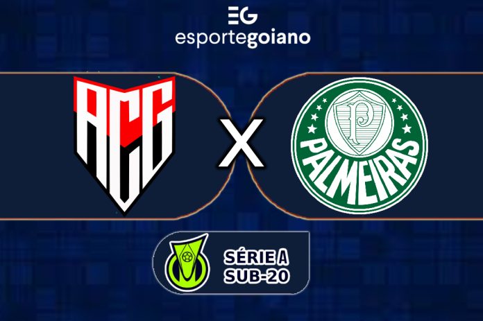 arte para a partida entre atlético-go x palmeiras