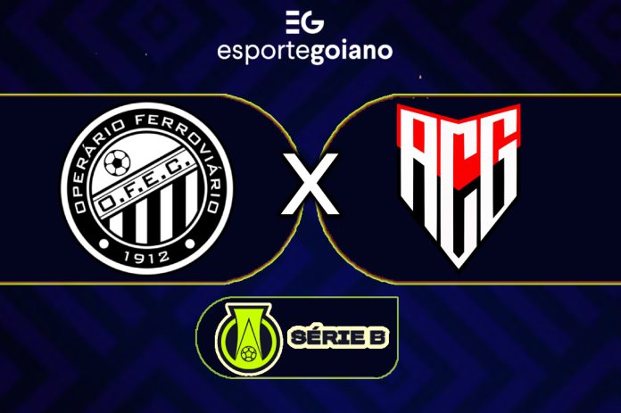 arte para a partida entre operário-pr x atlético-go