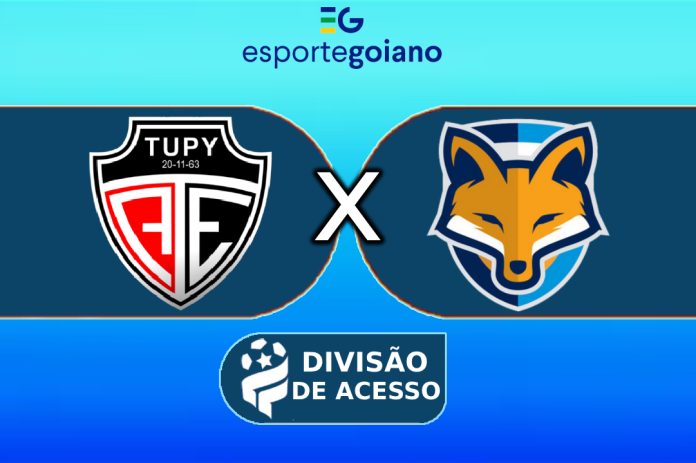 arte para a partida entre tupy x grêmio anápolis