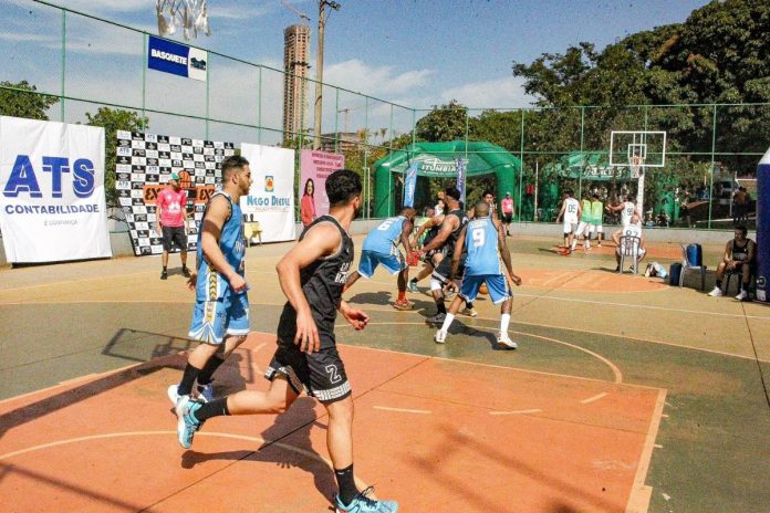 foto da 2ª etapa da copa beira rio de basquete 3x3, em itumbiara