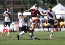 Na Gávea, Atlético-GO é derrotado pelo Flamengo e segue na lanterna do Brasileirão sub-17