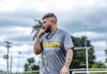 Com passagem pela seleção, Andrew Bernardini promete Goianos FA “mais forte” em 2026 ANDREW BERNARDINI FUTEBOL AMERICANO