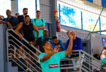 Com vagas para o Brasileiro, Goiânia sedia Campeonato Estadual de Peteca foto de partida de peteca