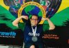 Em Balneário Camboriú, Atos Campos é campeão do Mundial de Powerlifting