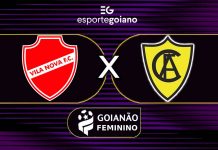 Veja como foi: Vila Nova 2×0 Aliança – 3ª rodada do returno do Goianão feminino