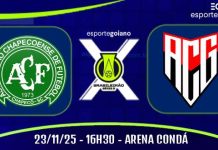 Em Santa Catarina, Atlético-GO encara a Chapecoense, que mira o acesso
