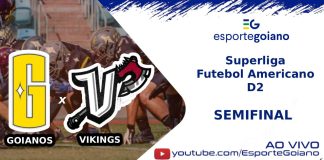 Veja como foi: Goianos FA 27×17 AD Vikings (SP) – semifinal da Superliga D2 de futebol americano