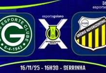 Em “final” pelo acesso, Goiás recebe o Novorizontino na Serrinha e busca vitória para entrar no G-4