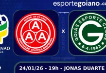 Em duelo direto na parte de cima da tabela, Anapolina e Goiás se confrontam no Jonas Duarte