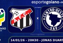 No Jonas Duarte, Anápolis e Centro Oeste duelam pela primeira vitória no estadual