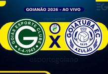Ao vivo: Goiás 4 x 0 Goiatuba – 1ª rodada do Goianão 2026