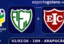 No Arapucão, Jataiense defende invencibilidade como mandante diante do Inhumas