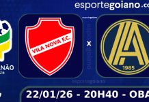 Único 100%, Vila Nova defende números diante da pressionada Aparecidense