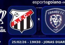 Em jogo único, Anápolis recebe o Cianorte pela 2ª fase da Copa do Brasil