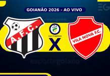 Ao vivo: Anápolis 0x1 Vila Nova- Ida das quartas do Goianão