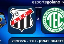 Buscando reação na Copa Centro-Oeste, Anápolis encara o Tocantinópolis-TO