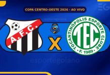 Ao vivo: Anápolis 1 x 0 Tocantinópolis | 2ª rodada Copa Centro-Oeste